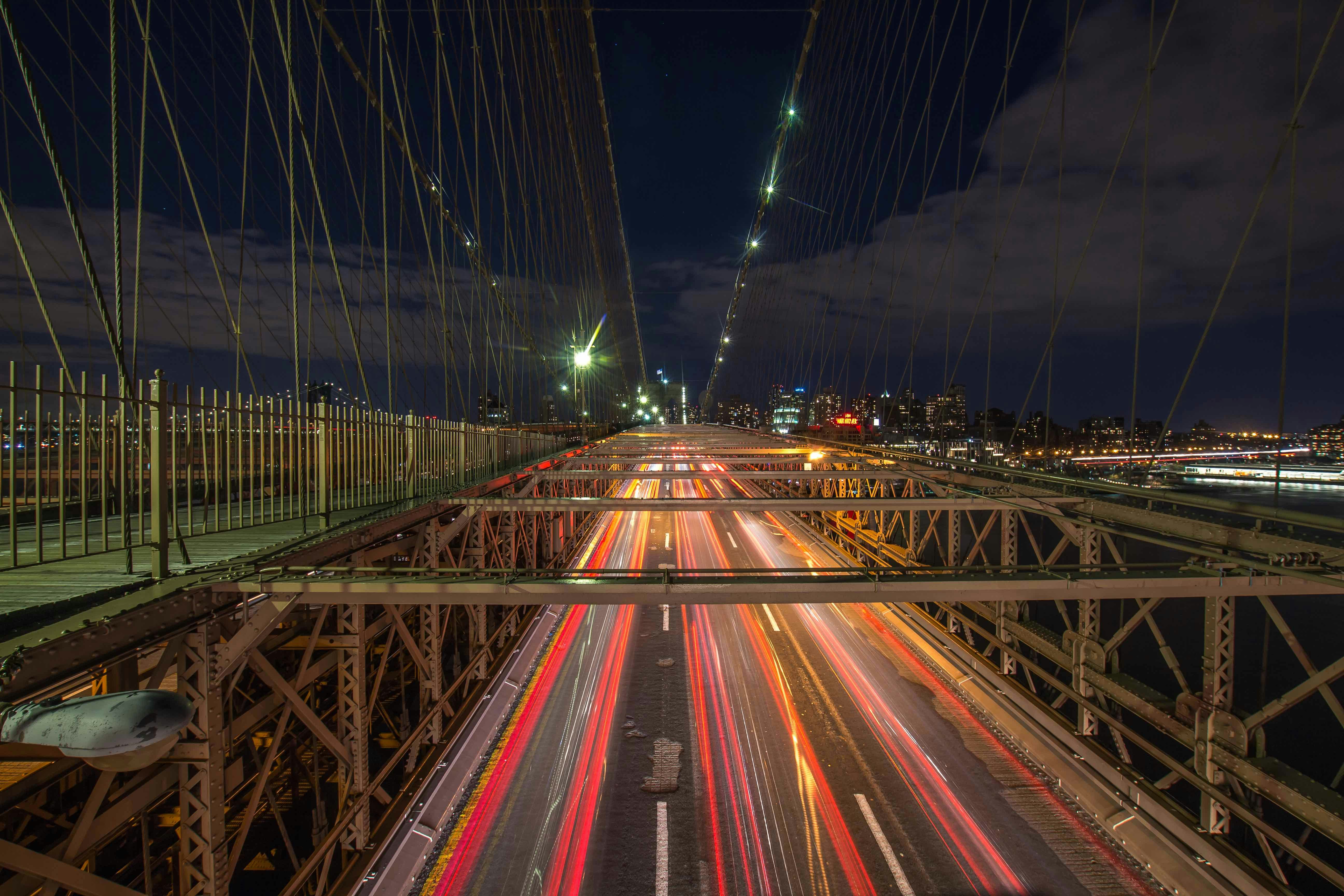 time lapse photography of bridge